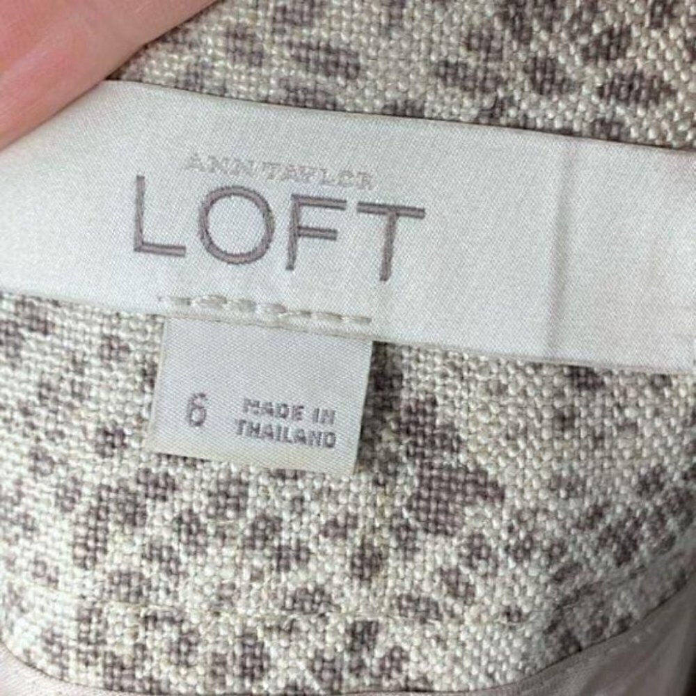 Ann Taylor loft pencil skirt size 6 100% linen - Picture 8 of 10